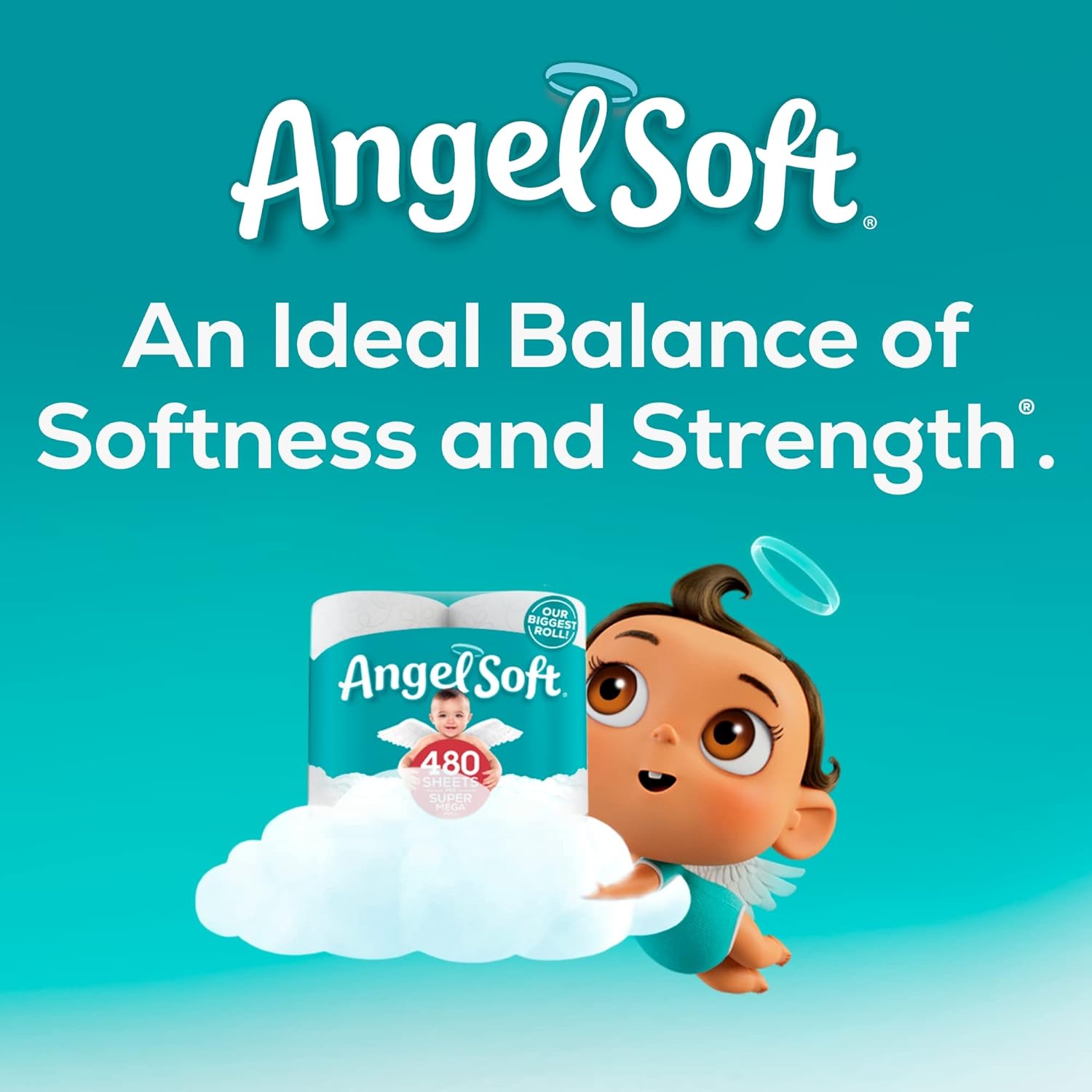 Angel Soft Toilet Paper, 24 Super Mega Rolls