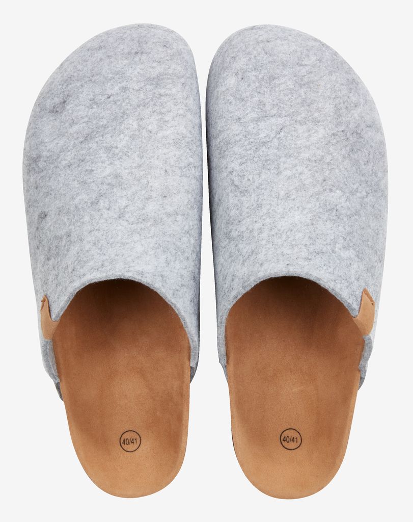 Slippers CATO size 3-10u00bd grey