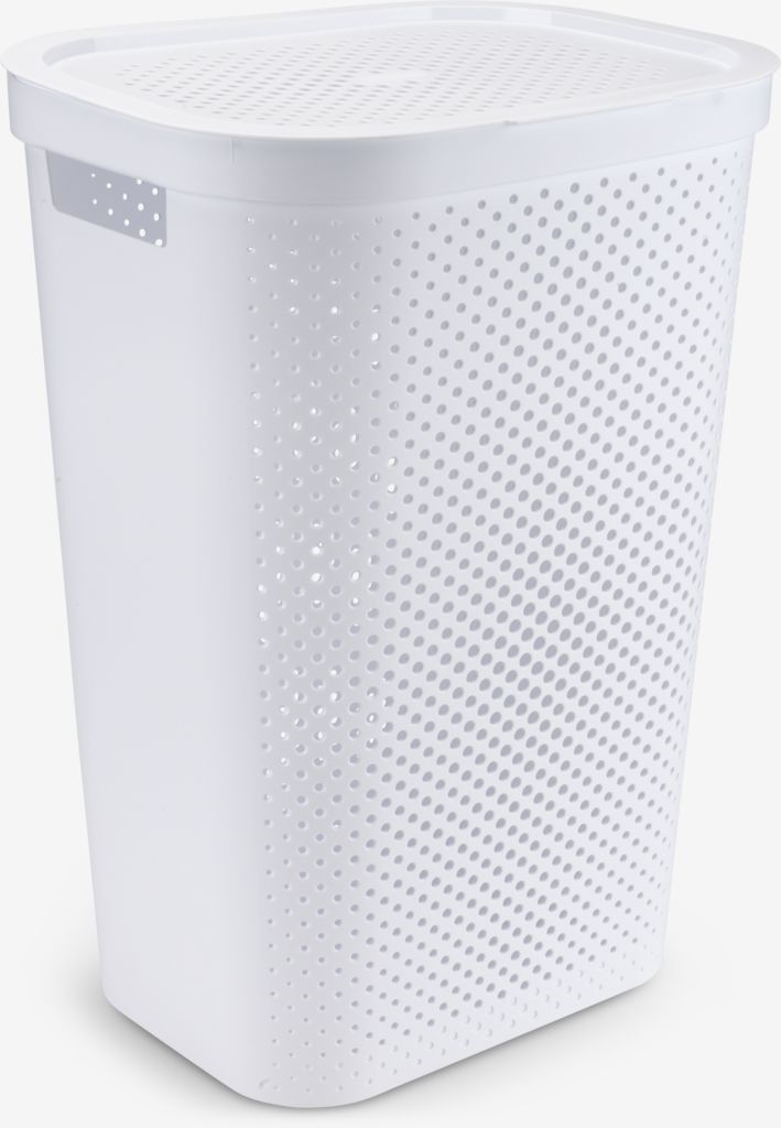 Laundry basket INFINITY plastic white