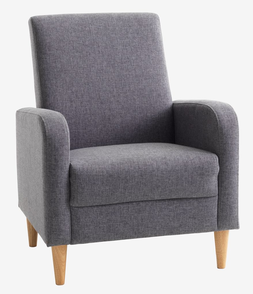 Armchair GEDVED grey fabric