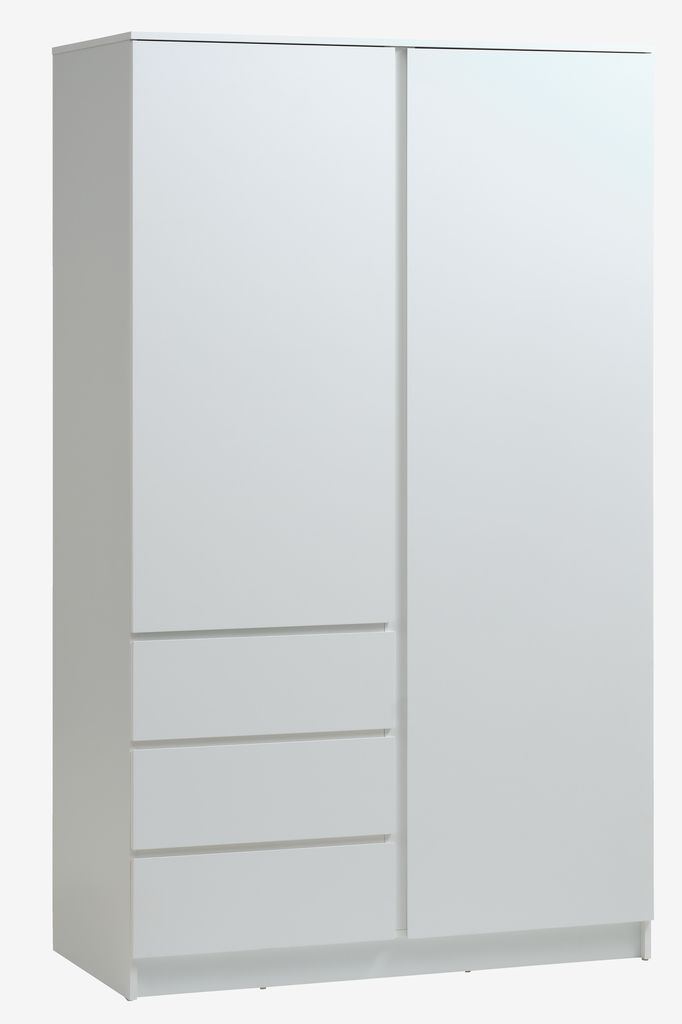 Wardrobe LIMFJORDEN 120x200 combi white