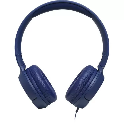 JBL TUNE 500 Wired On-Ear Headphones (Blue)