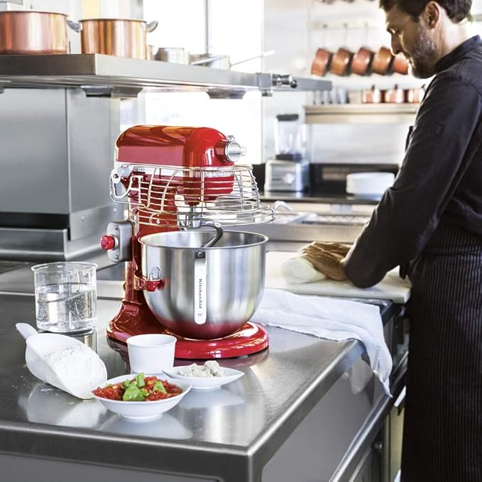 Professional Heavy Duty Bowl-Lift Stand Mixer, 6.9 Litre, Empire Red