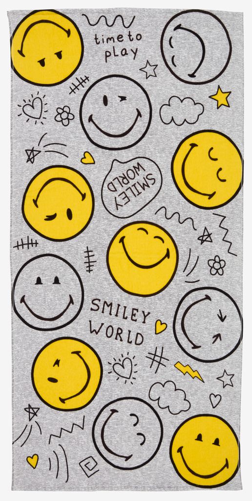 Bath towel Velour SMILEY 70x140
