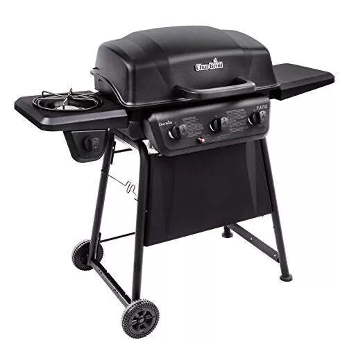 Classic 360 3-Burner Liquid Propane Gas Grill with Side Burner
