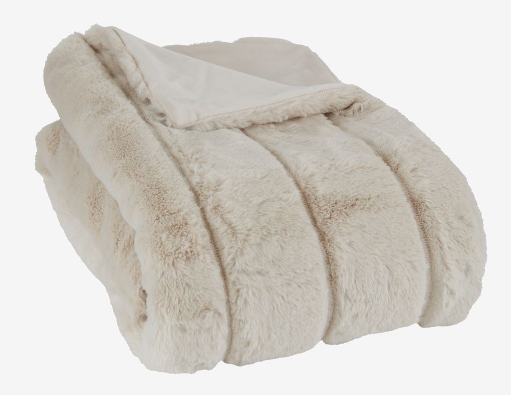 Throw STAVKLOKKE 130x170 beige