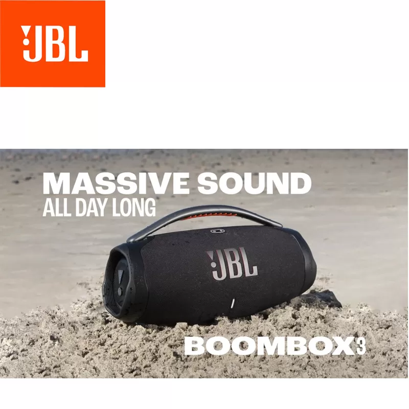 Last Day Clearance Sale Only $39.98-JBL Boombox 3 Wireless Bluetooth Streaming Portable Speaker,IP67 Dustproof and Waterproof