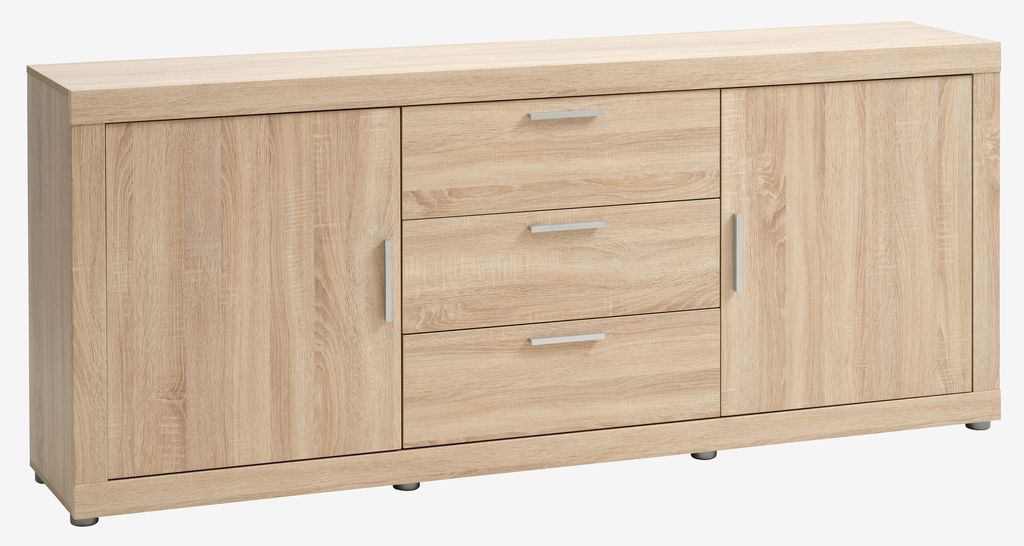 Sideboard RINDSHOLM 2 doors 3 drawers oak colour