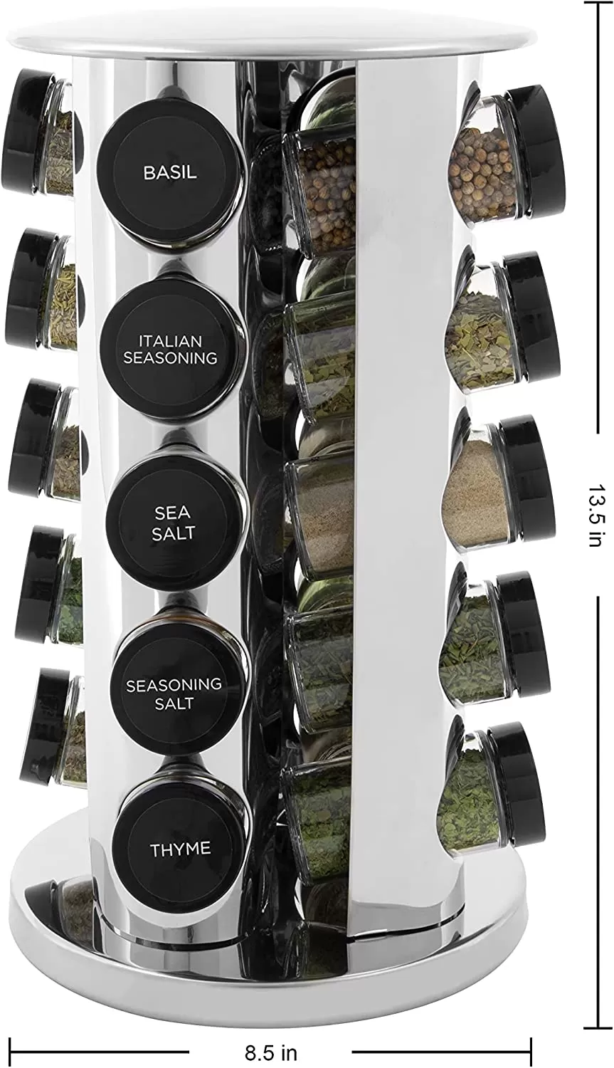 🎁GIFTRotary 20-tank counter top rack tower organizer